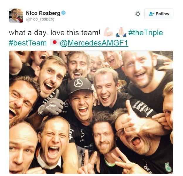 Nico Rosberg on Twitter