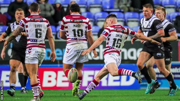 Harry Smith has scored two match-winning drop-goals for Wigan Warriors this season