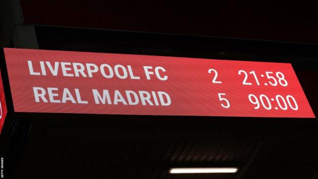 Liverpool thrashed 5-2 by Real Madrid