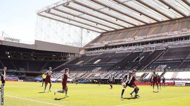 A general action shot from Newcastle v West Ham at St James' Park