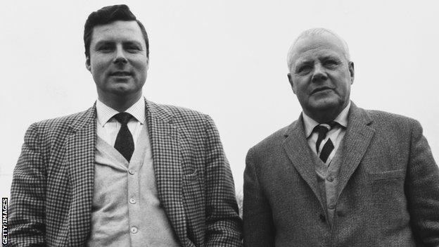 Peter Alliss and his father Percy, unknown date