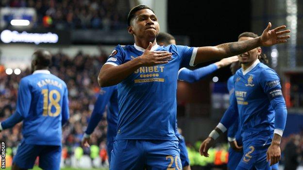 Rangers striker Alfredo Morelos