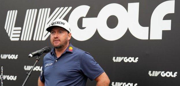 Graeme McDowell at the inaugural LIV Golf event in London in June