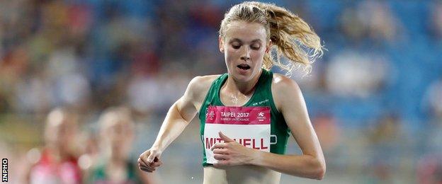 Mitchell set a new Northern Irish record in the 10,000m final at the Commonwealth Games
