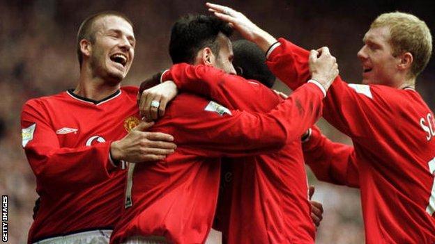 David Beckham, Ryan Giggs and Paul Scholes