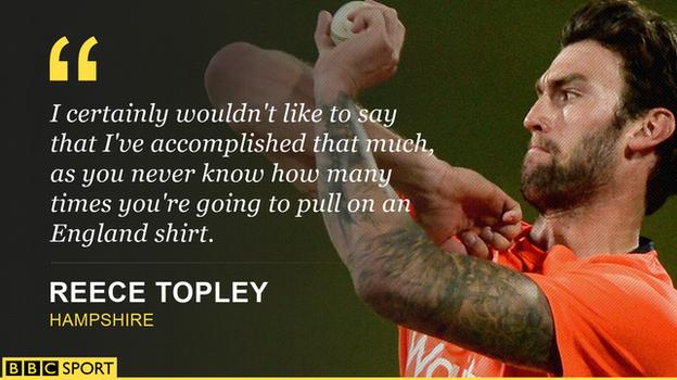 Reece Topley on his international ambitions