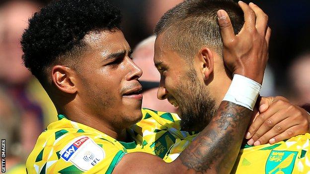 Norwich's Moritz Leitner celebrates