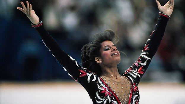 Debi Thomas at the 1988 Winter Olympics