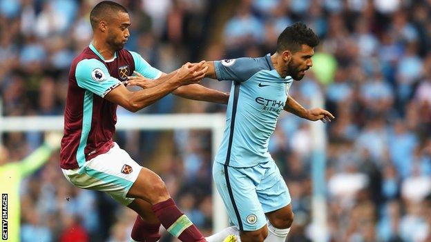 Winston Reid and Sergio Aguero