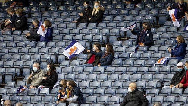 Edinburgh v Glasgow at Murrayfield was the first Scottish sporting event with fans since lockdown