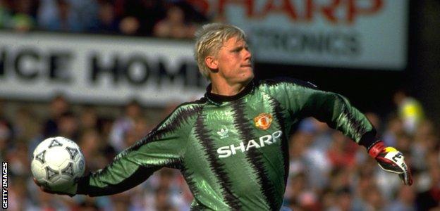 Man Utd keeper Peter Schmeichel