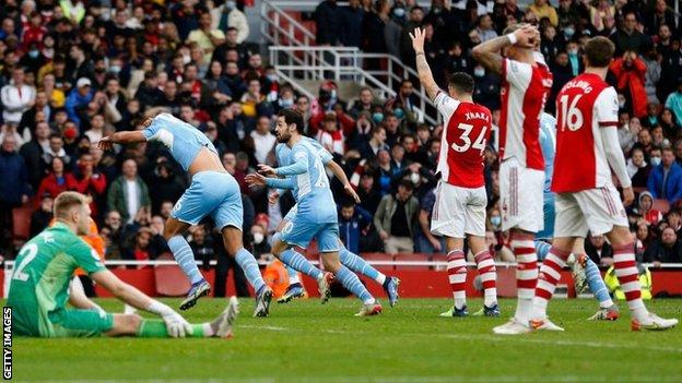 Arsenal 1-2 Manchester City: Rodri scores late winner - BBC Sport