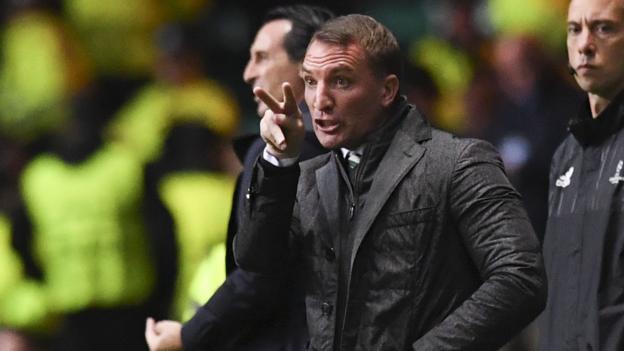 Celtic 0-5 PSG: Brendan Rodgers says his side played like under-12s in first half