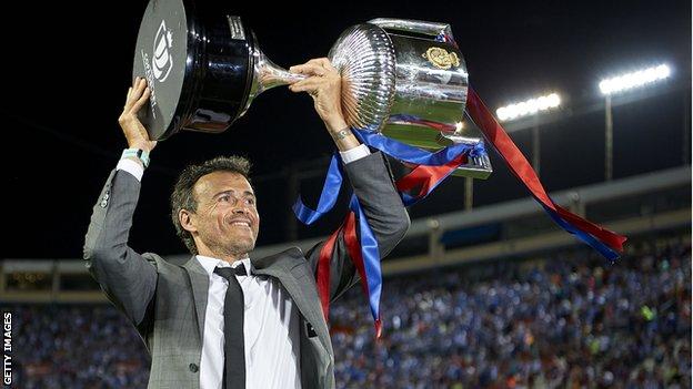 Luis Enrique: Spain appoint ex-Barcelona coach as manager - BBC Sport