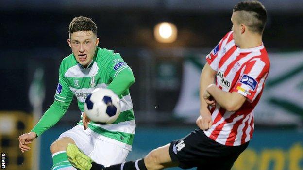 Rob Cornwall in action against Derry City last season