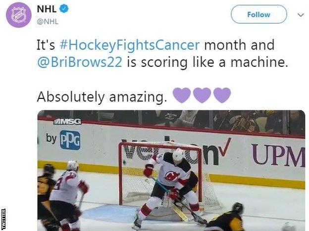 Brian Boyle scores winner for Devils on 'Hockey Fights Cancer Night