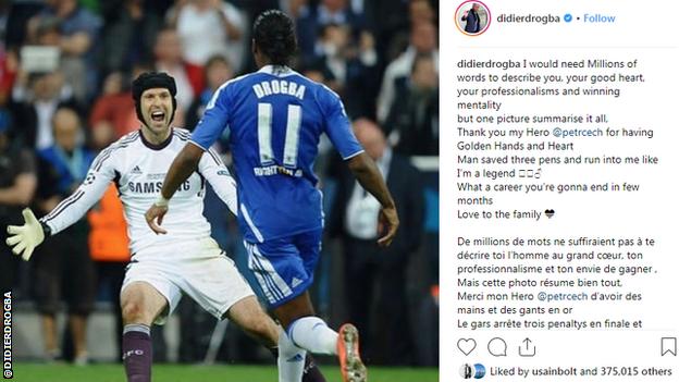 Didier Drogba Instagram post