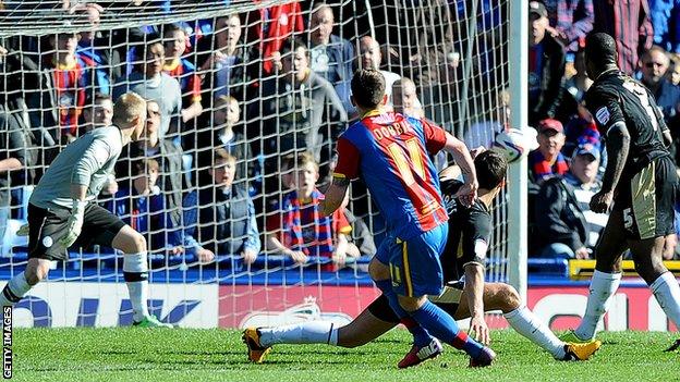Stephen Dobbie scores for Crystal Palace in 2013