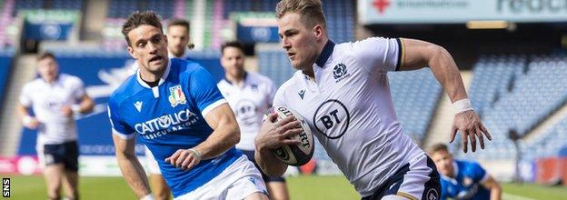 Van der Merwe scored his fifth and sixth tries in nine Test appearances for Scotland