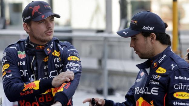 Max Verstappen and Sergio Perez