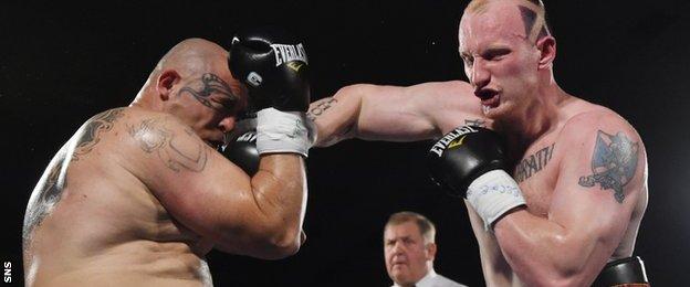 Three of Scottish fighter Gary Cornish's (right) wins have come in London