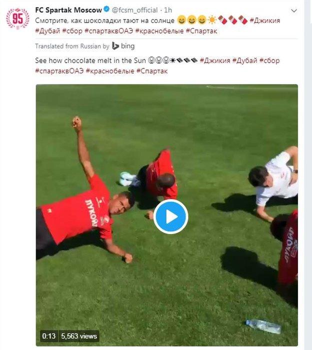 Spartak Moscow in racism row after controversial video posted on Twitter, Spartak  Moscow