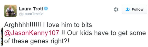 Laura Trott tweet