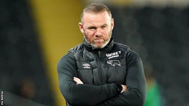 Derby manager Wayne Rooney