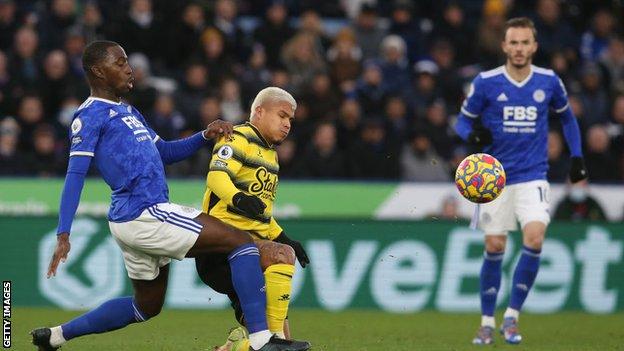 Leicester face Watford in the Premier League