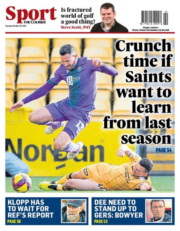 Back page of The Courier