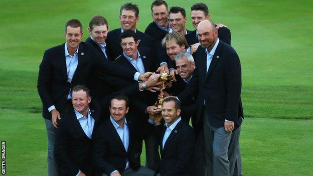 Europe win the Ryder Cup