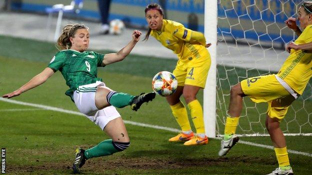Simone Magill played a key role in Northern Ireland's Euro 2022 play-off victory over Ukraine in April