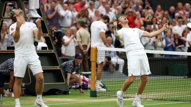 Neal Skupski and Wesley Koolhof playing astatine  Wimbledon