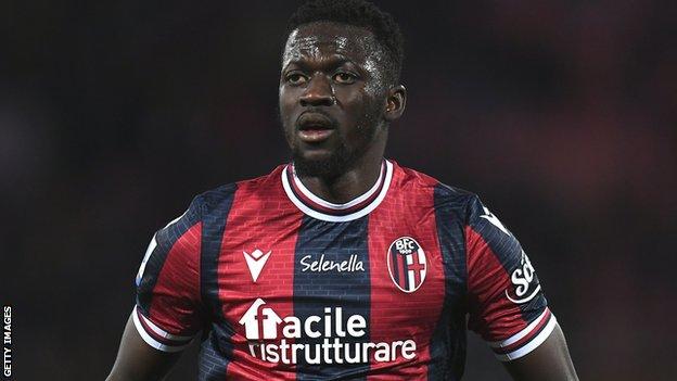 Musa Barrow in action for Bologna