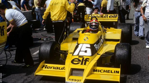Jean-Pierre Jabouille at the 1979 US Grand Prix
