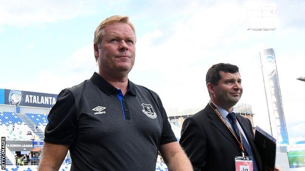 Everton manager Ronald Koeman