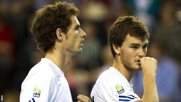 Andy Murray (left) and Jamie Murray could both lift Wimbledon titles this year