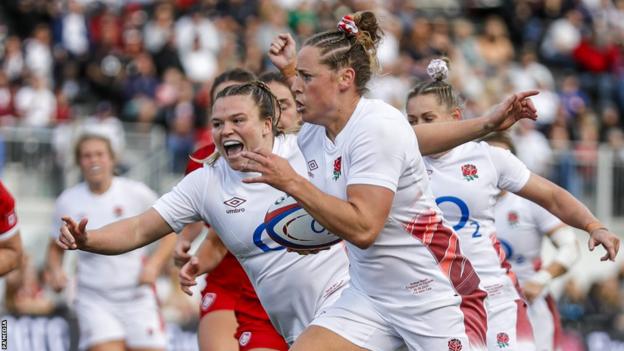 England 29-12 Canada: Red Roses seal series with win over 14-player ...