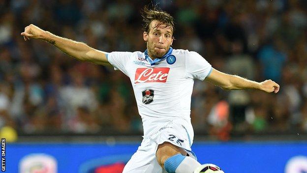 Michu's loan spell at Napoli last season was beset with injury problems