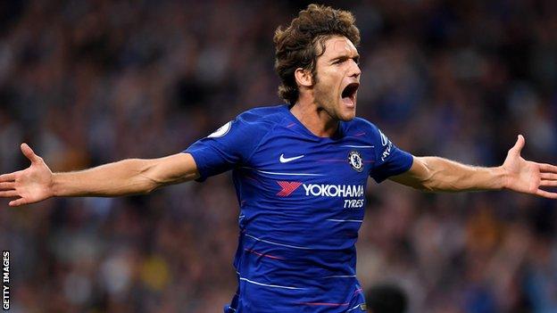 Marcos Alonso scored the winner for Chelsea against rivals Arsenal