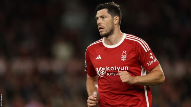 Scott McKenna of Nottingham Forest during the Premier League match between Nottingham Forest and Burnley FC at City Ground