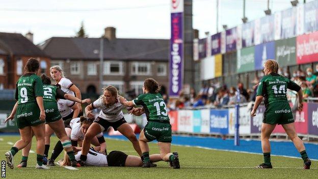 The women's interpro took place at the Donnybrook venue on the same day as the All-Ireland Football Final