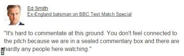 Cricket commentator Ed Smith also spoke about the issue on Test Match Special