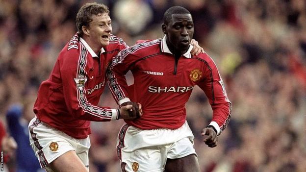 Ole Gunnar Solskjaer and Andy Cole