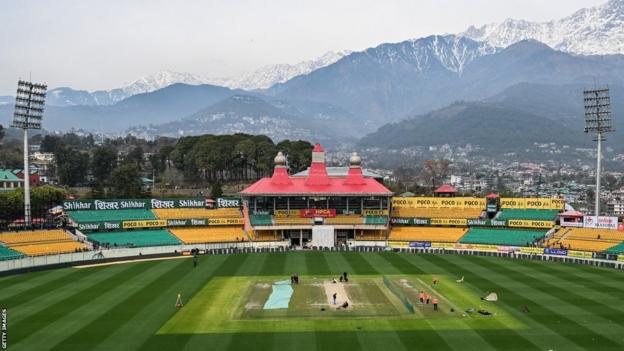 General view of the Himachal Pradesh CA Stadium, Dharamsala