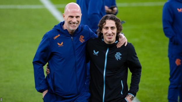 Rangers' Philippe Clement and Fabio Silva