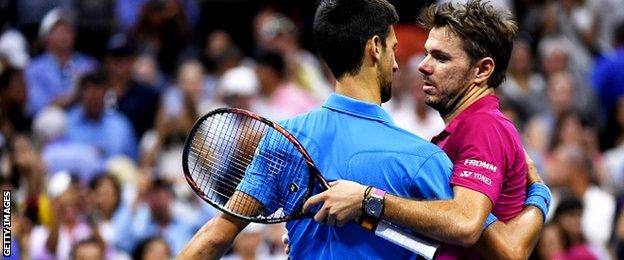 Novak Djokovic and Stan Wawrinka