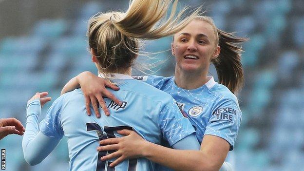 El Manchester City celebra su primer gol