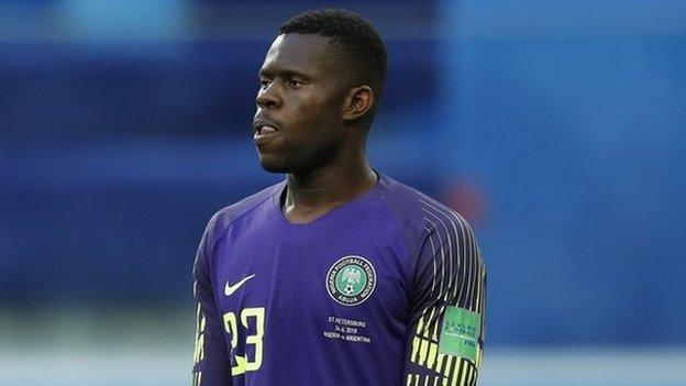 Francis Uzoho: Nigeria keeper says knee operation 'a success' - BBC News