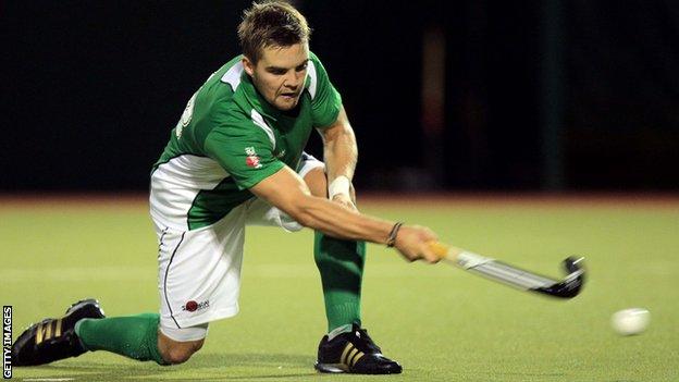 Alan Sothern scored a hat-trick for Ireland against China in Antwerp